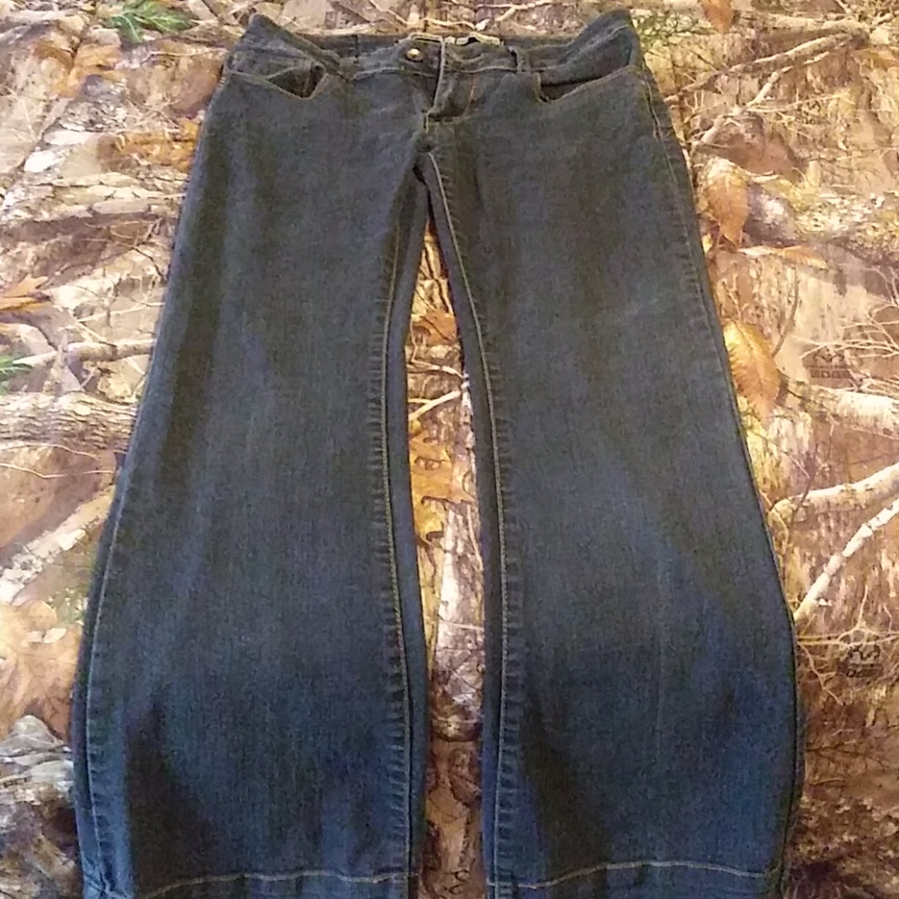Dark blue denim jeans